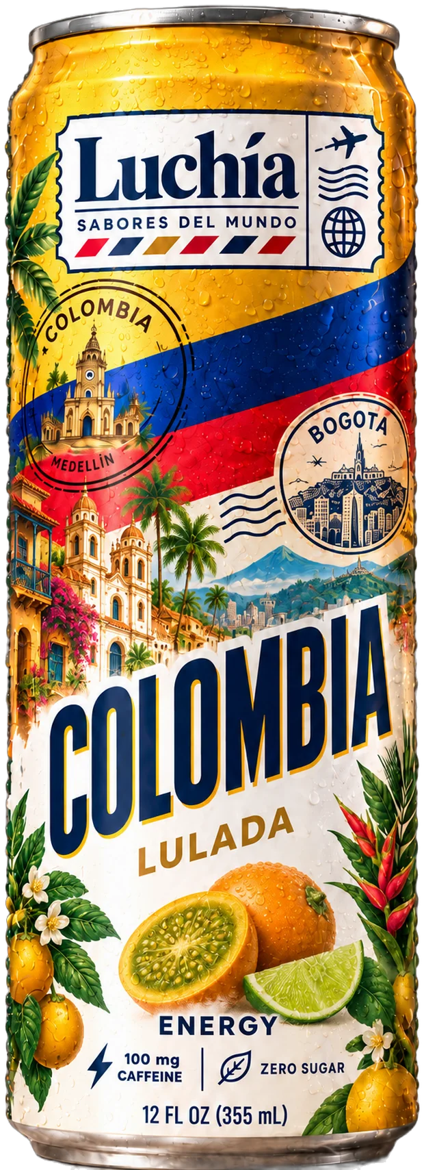 Luchía Colombia Lulada energy drink can