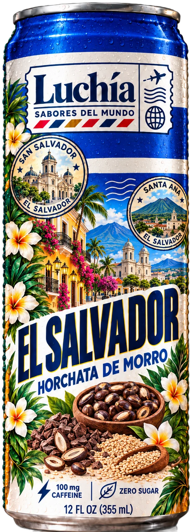 Luchía El Salvador Horchata de Morro energy drink can