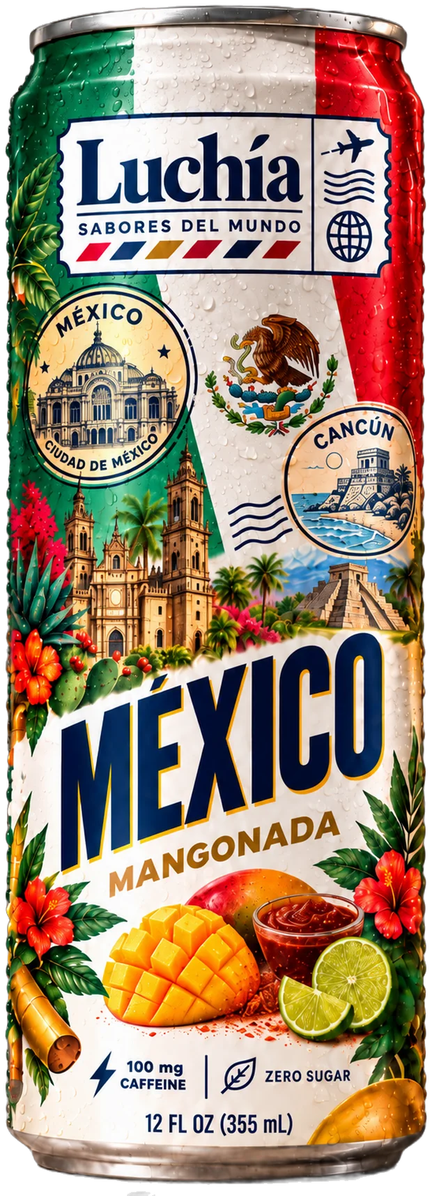 Luchía México Mangonada energy drink can